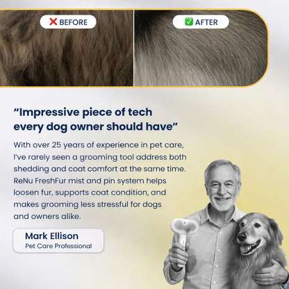 ReNu FreshFur Shower Brush + Cleansing Mist