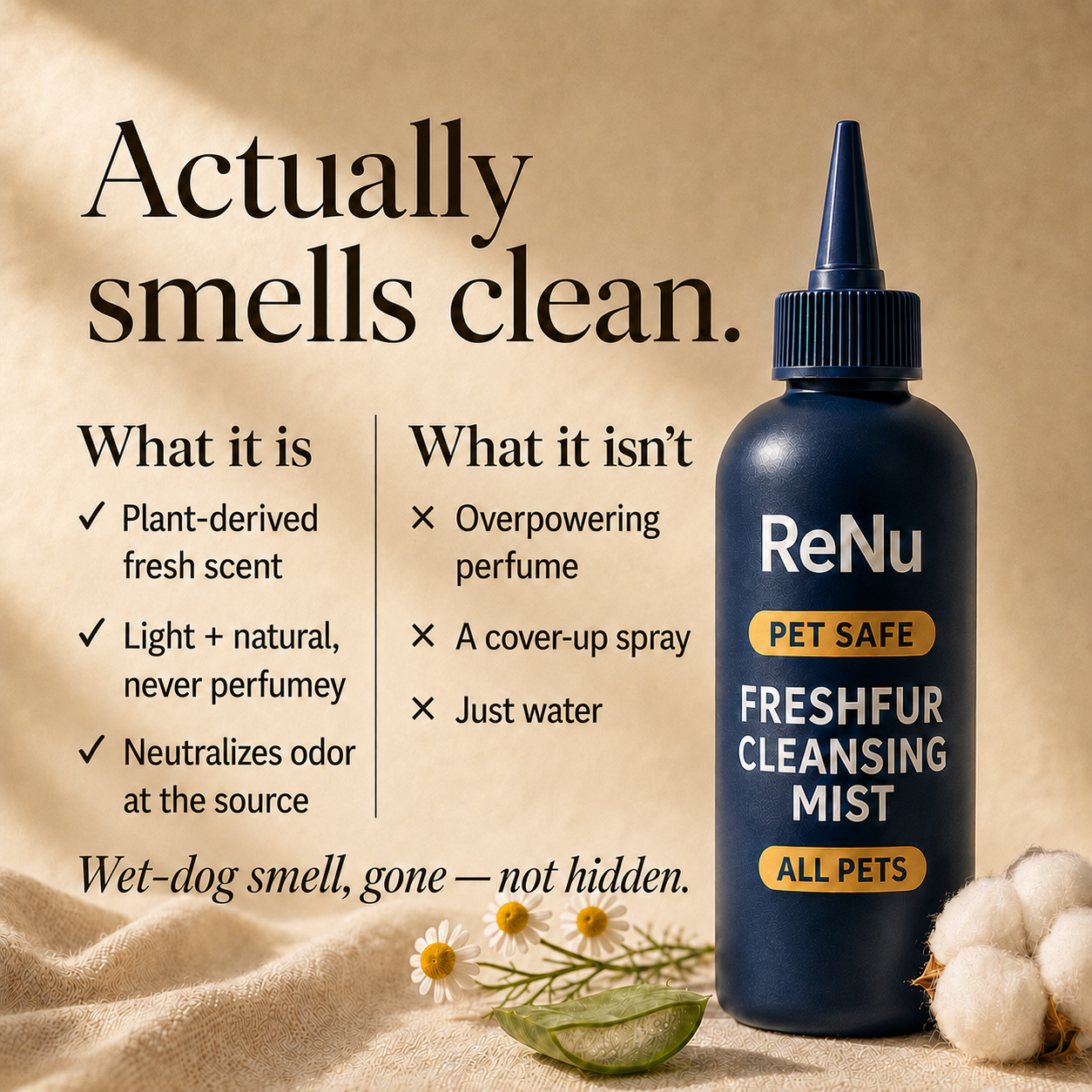 ReNu FreshFur Cool Mist Bonding™ Brush + Cleansing Mist Set