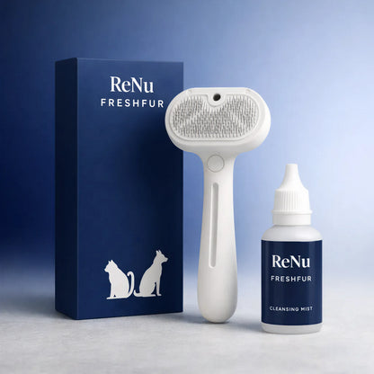 ReNu FreshFur Shower Brush + Cleansing Mist