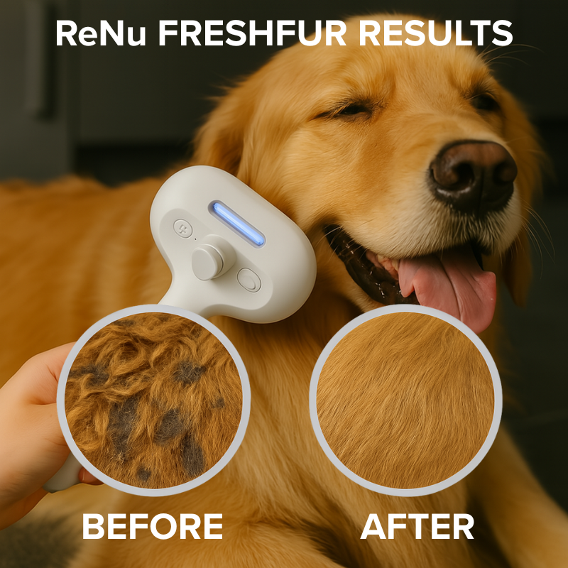 FreshFur Shower Brush + Bathing Solution