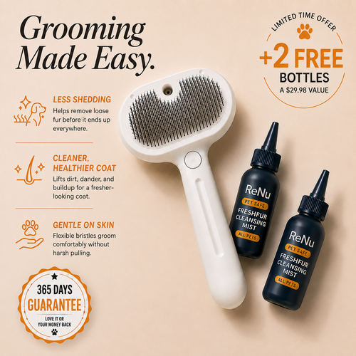 ReNu FreshFur Cool Mist Bonding™ Brush + Cleansing Mist Set